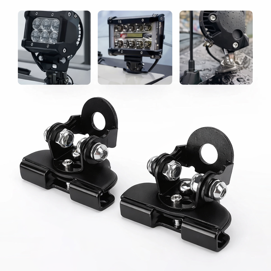 Spot Light Bonnet Mounting Brackets - Set of 2