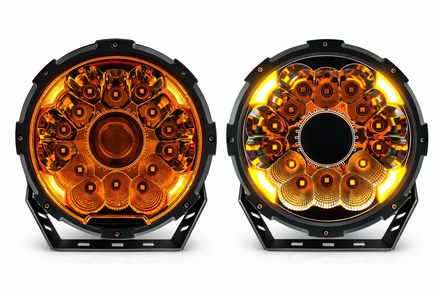 7" Round Spot Light with projector Set of 2