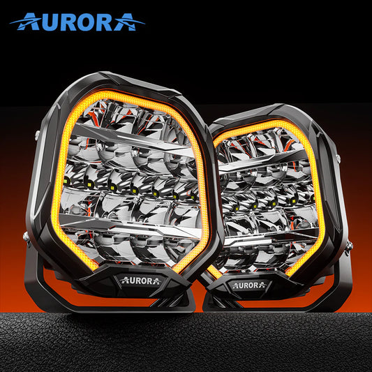 Aurora FireNova 9 Inch Driving Light with DRL (Pair)
