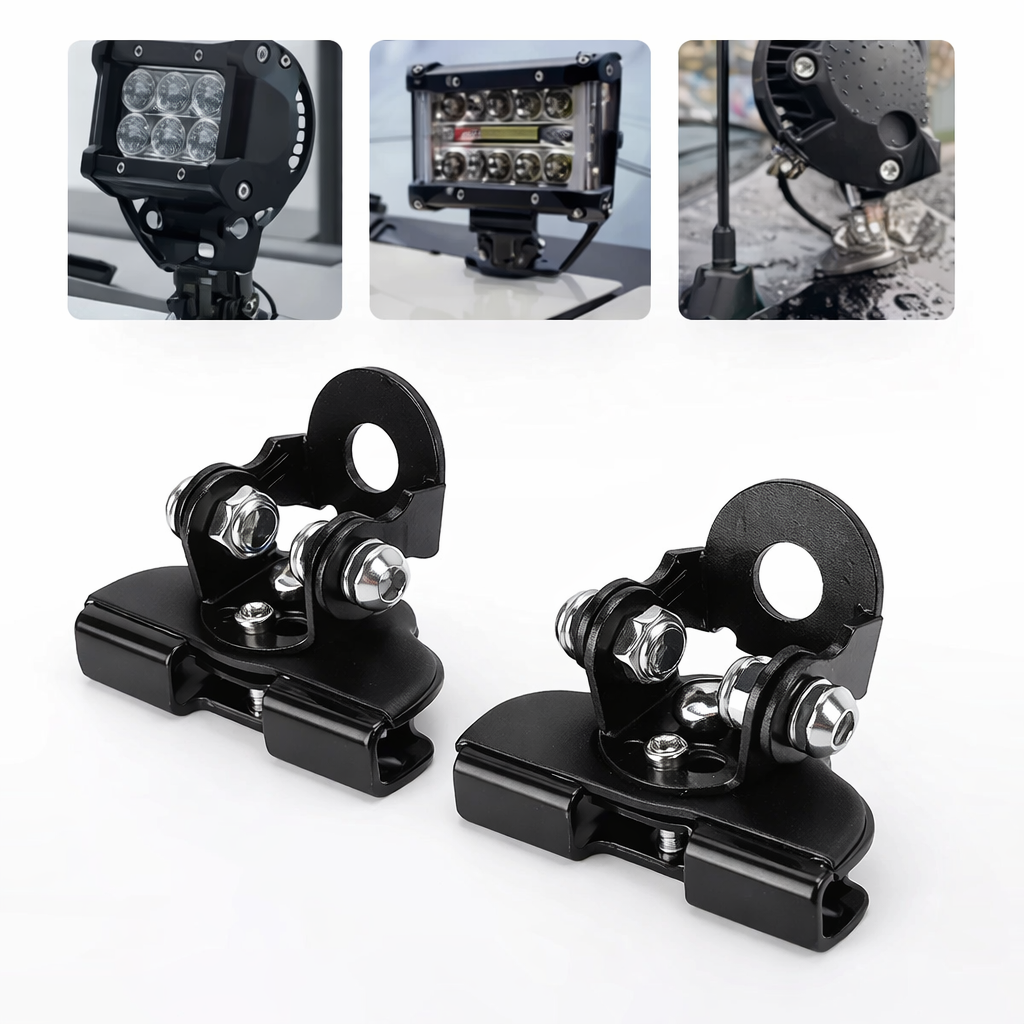 Spot Light Bonnet Mounting Brackets - Set of 2