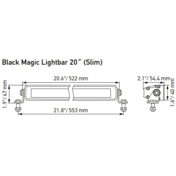 Hella Black Magic LED Slim Light Bar 32’’