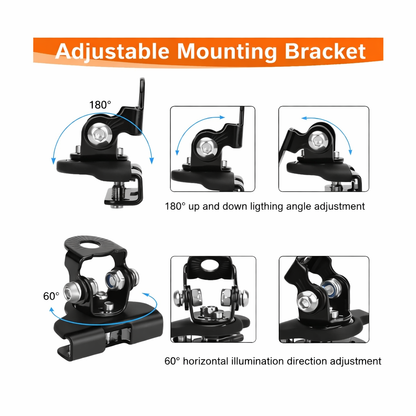 Spot Light Bonnet Mounting Brackets - Set of 2