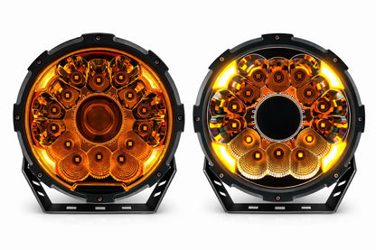 7" Round Spot Light with projector Set of 2