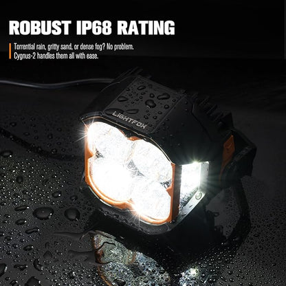 Lightfox Pair 5inch Cygnus LED Pod Lights with Side Light