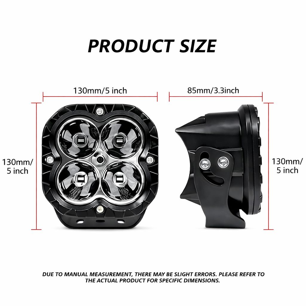 5″ Square LED Spot Light - Per Light