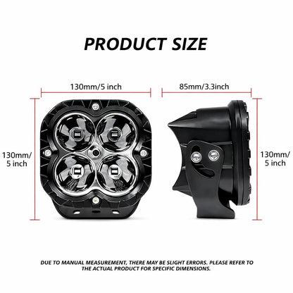 5″ Square LED Spot Light - Per Light