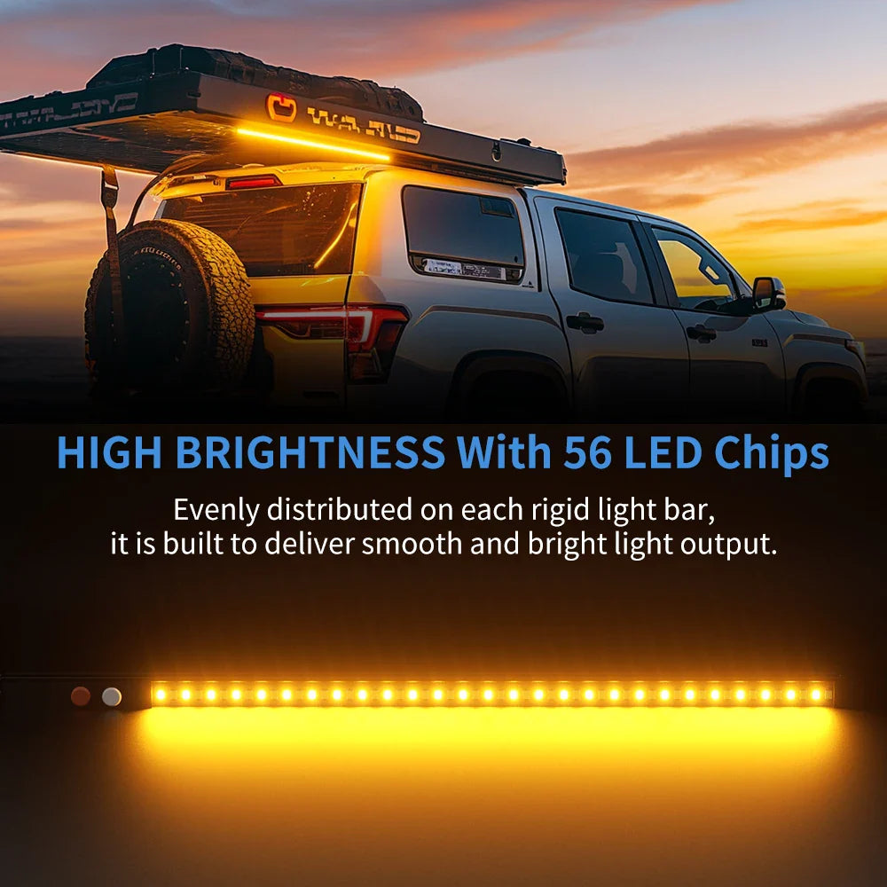 Aurora Outdoor 600 mm LED Dimmable Camping Light - White & Amber