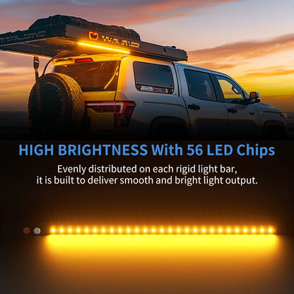 Aurora Outdoor 600 mm LED Dimmable Camping Light - White & Amber