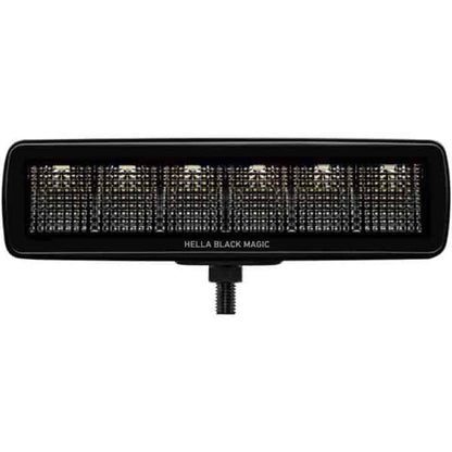 Hella Black Magic LED Mini Lightbar 6.2˝ Single (Flood)