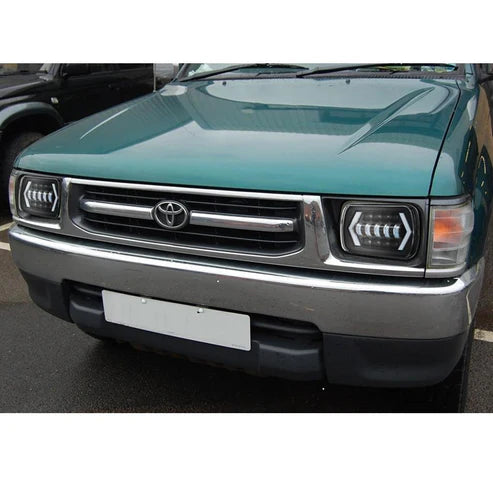 Universal 7inch Dual Function LED Projector Square Headlight Set