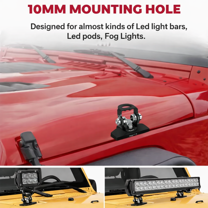 Spot Light Bonnet Mounting Brackets - Set of 2