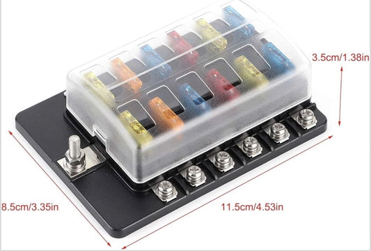 Blade Fuse Block with LED Indicator