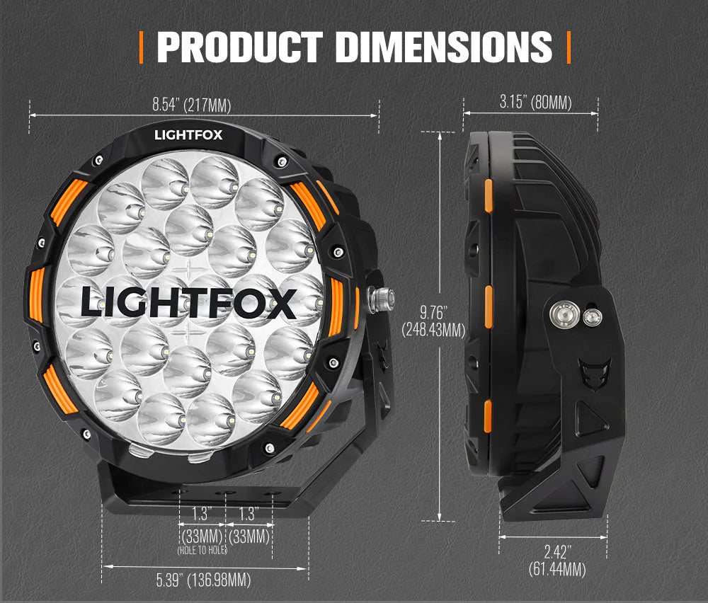 Lightfox 9inch LED Driving Lights