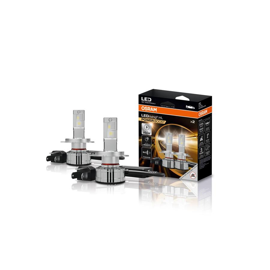 Osram PowerBoost LED Bulbs – H4/H19