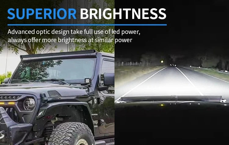 AURORA Screwless 40-Inch Offroad Driving DRL RGB LED Light Bar