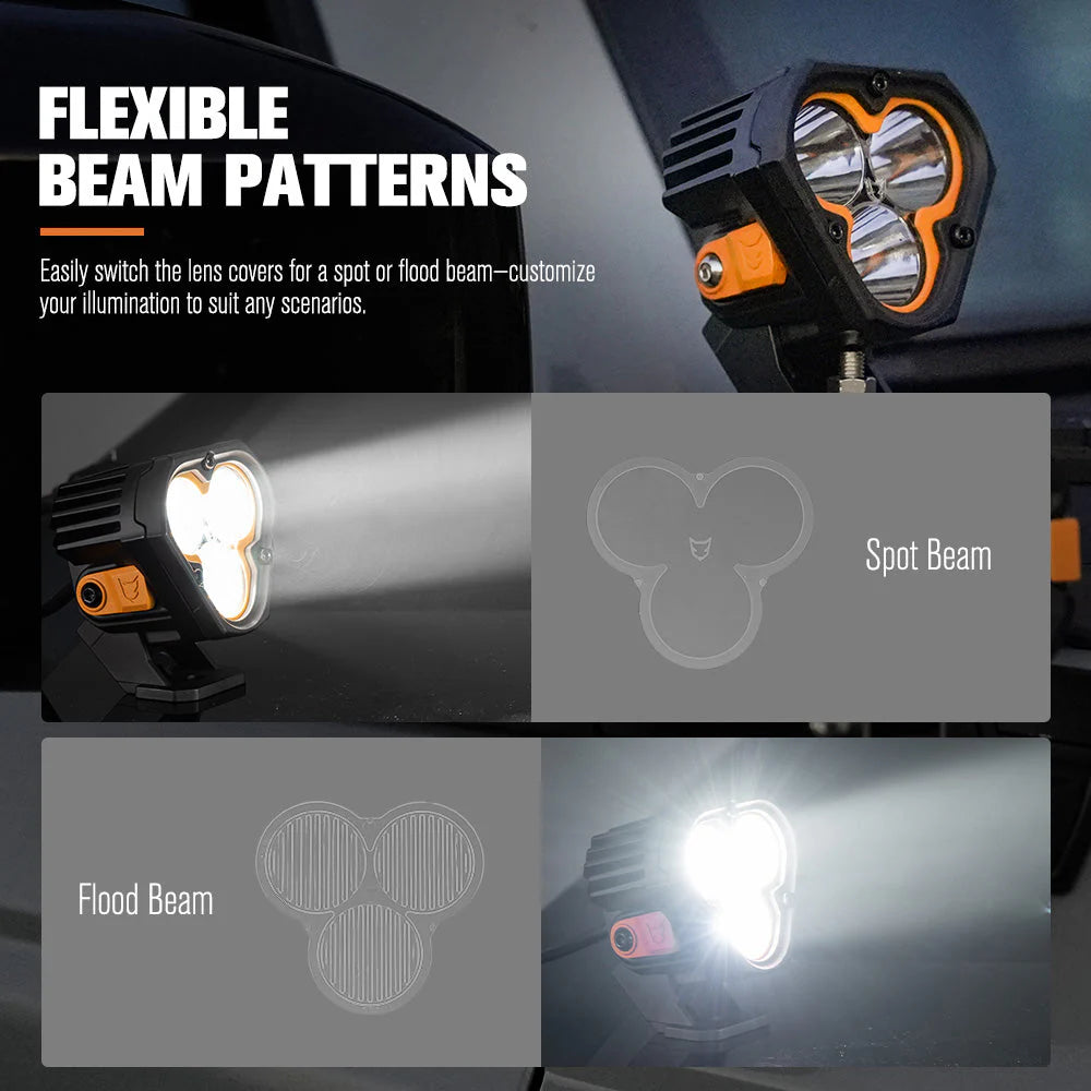 Lightfox Cygnus-3 3inch Pair LED Pod
