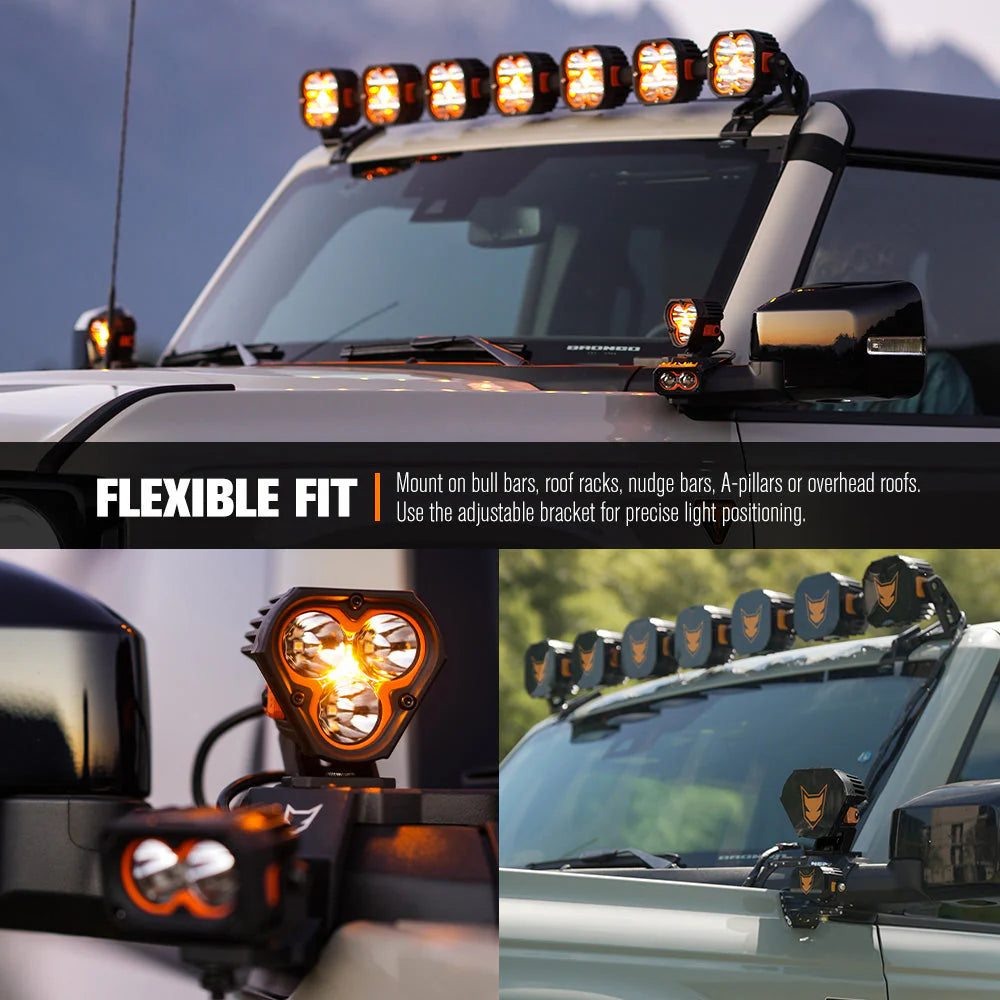 Lightfox Cygnus-3 3inch Pair LED Pod