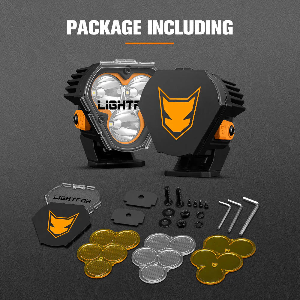 Lightfox Cygnus-3 3inch Pair LED Pod