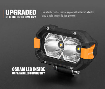 Lightfox Pair 4inch Osram LED Work Lights