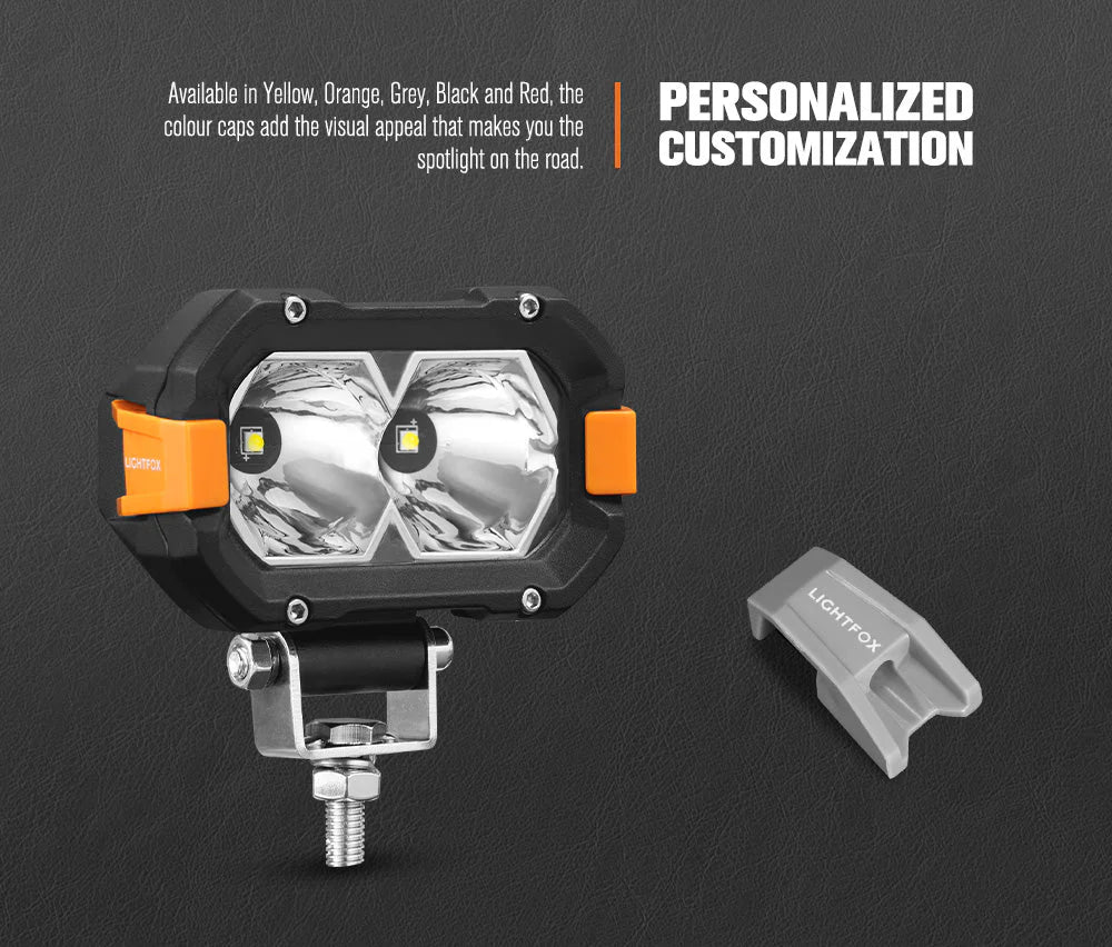 Lightfox Pair 4inch Osram LED Work Lights