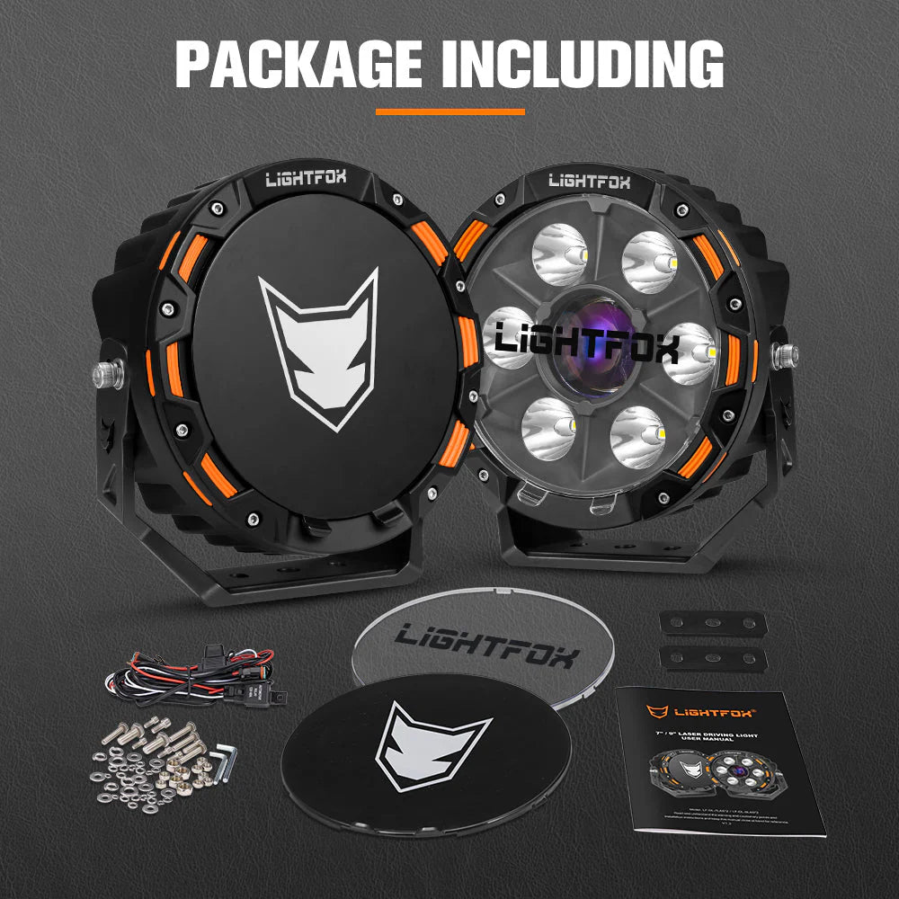 Lightfox 7inch Laser LED Driving Lights