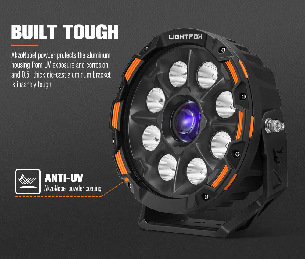 Lightfox 9inch Laser LED Driving Lights