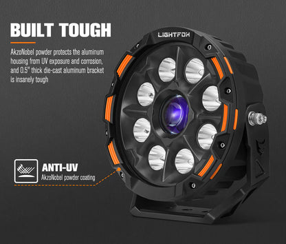 Lightfox 9inch Laser LED Driving Lights