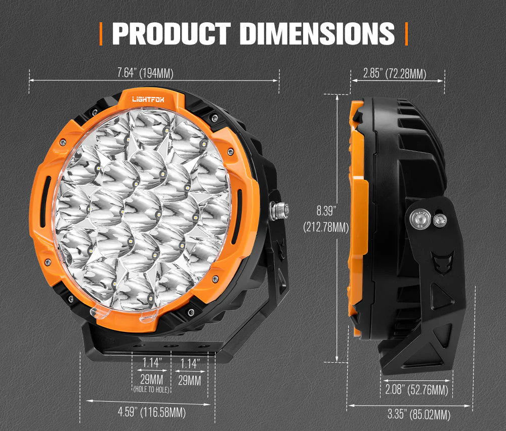 Lightfox 7inch LED Driving Lights