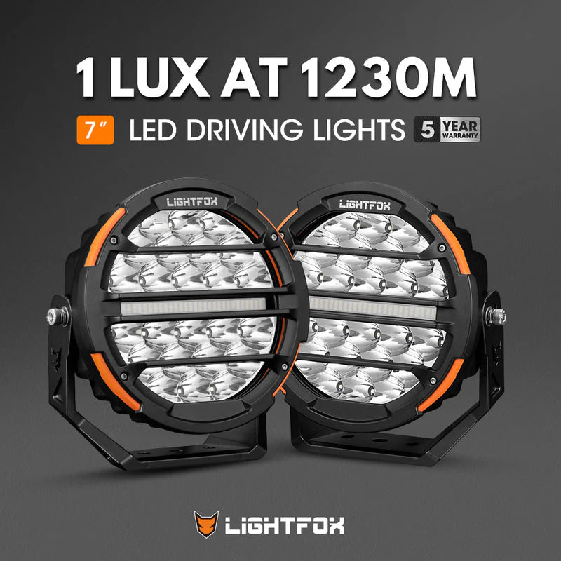 Lightfox Polaris Pair 7inch Osram LED Driving Lights