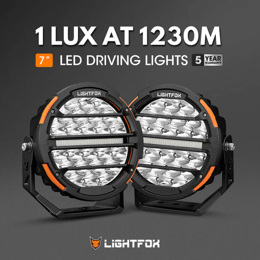 Lightfox Polaris Pair 7inch Osram LED Driving Lights