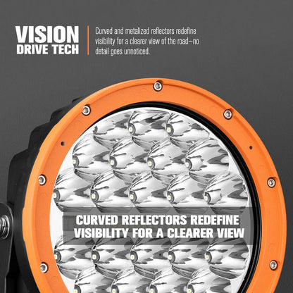 Lightfox Polaris Pair 7inch Osram LED Driving Lights