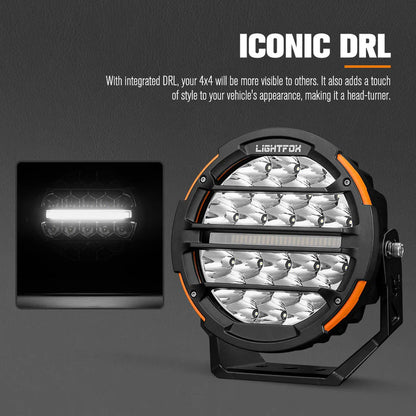 Lightfox Polaris Pair 7inch Osram LED Driving Lights