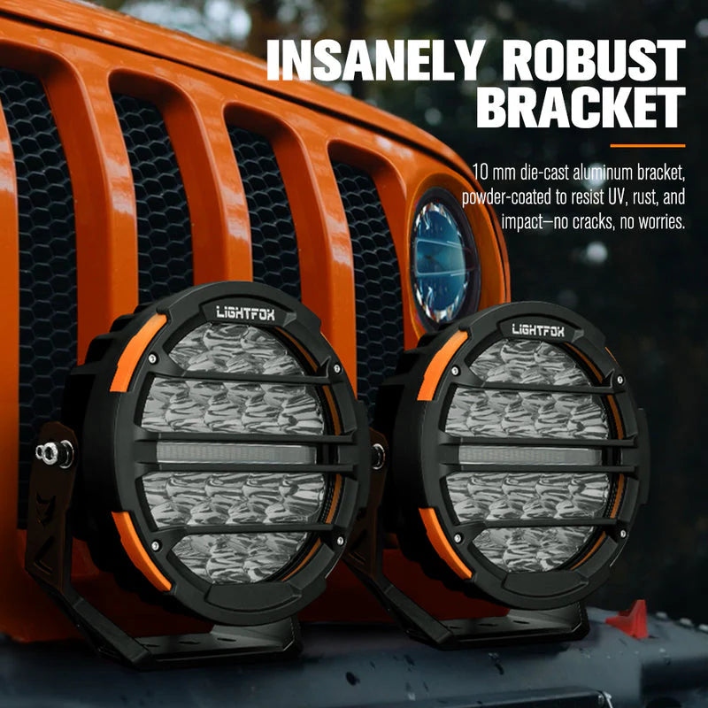 Lightfox Polaris Pair 7inch Osram LED Driving Lights