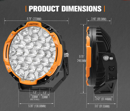Lightfox 9inch LED Driving Lights
