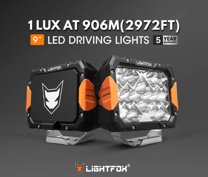 Lightfox Pegasus Series 9inch LED Driving Lights