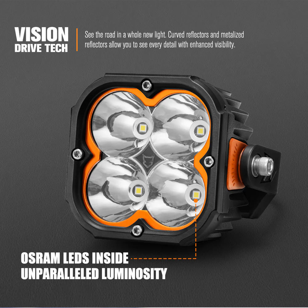 Lightfox Cygnus Pair 5inch Osram LED Pod Lights