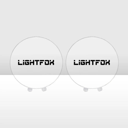 Pair of Clear Protective Lens Covers for Lightfox 7inch or 9inch LED Driving Lights